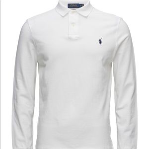 Polo Ralph Lauren White Long Sleeve Polo